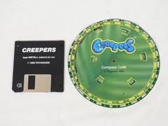 Creepers Psygnosis IBM PC AT DOS Game Vintage 3.5″ Floppy Disk W/ Code Wheel
