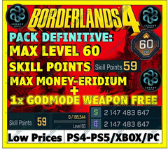 🔥BORDERLANDS 4✨WEAPONS & GEAR, ITEMS MODDED ✴️ GODMODE ✅PC-PS-XBOX✨LEVEL MAX