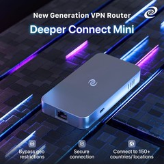 Deeper Connect Mini(2020 Version) Basic VPN Router for Home Use, Simple Secure W