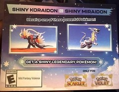 ✨ Shiny Miraidon Koraidon 🟣Event Paldea 🟣 All Languages ❤️ Scarlet Violet 💜