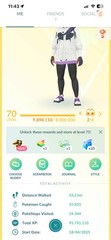 PoGo ✨ PTC A.C.C Hundo Cres pu with 5 shiny Legen ✨LvL70 & 01 Master Ball