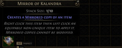 Mirror of Kalandra Path of Exile 2 Standard League NON Season POE 2