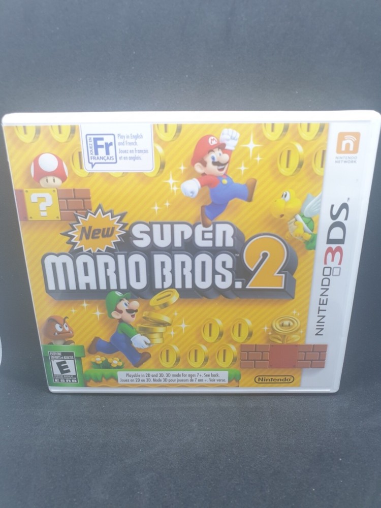Nintendo New Super Mario Bros. 2 (3DS, 2012) with Manual- Complete