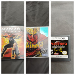 DS/3DS action game bundle, incl. Shinobi, Ninja Gaiden, Metroid First Hunt.