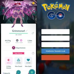 Pokémon Go | Shiny Gigantamax Grimmsnarl Special Background ✨ Mini PTC 80k dust
