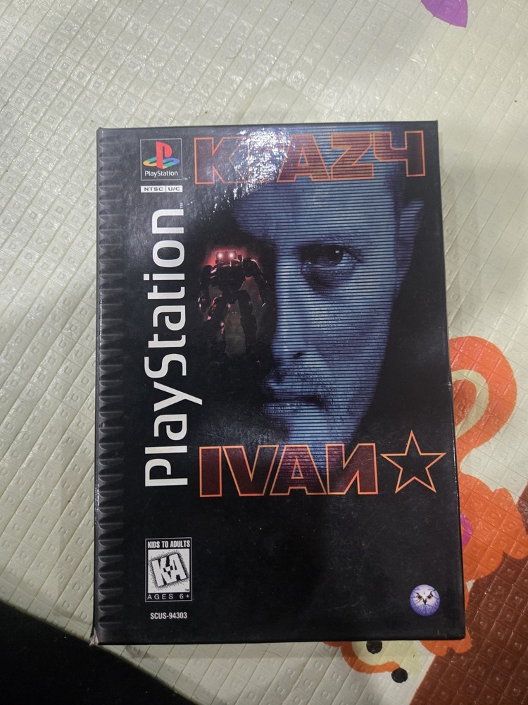 Krazy Ivan- PlayStation PS1 Long Box Game and Case plus Manual