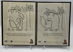 Set of 2: Framed Authentic Nintendo 64 Conker’s Bad Fur Day Ads. Read!