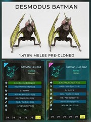 Desmodus Pre-Clone Breeding Pair – Top Melee – Ark Asa Official PVE PC/XBOX/PS5