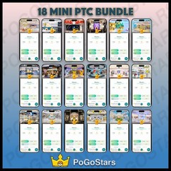 Pokémon PTC GO – Shiny Pikachu – Pokemon Center X18 Bundle✨Special Background✨
