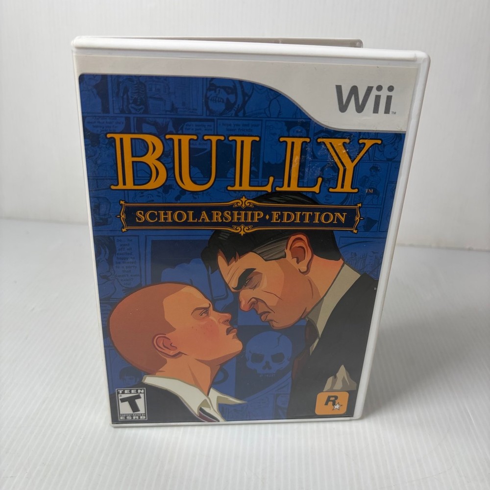 Bully Scholarship Edition Wii Game Open World Adventure Complete CIB w/ Poster