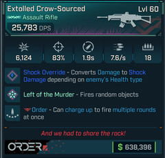 Borderlands 4⭐SET OF 5⭐ PEARLESCENT CROW-SOURCED ASSAULT RIFLE⭐ALL 5 ITEMS