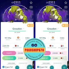Pokémon PTC Go – Shiny Shadow Groudon ✨ Mini 80k Stardusts or TRADE