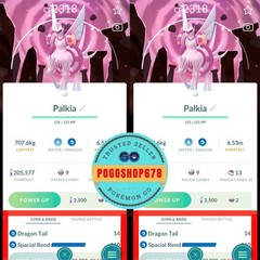 Pokémon PTC Go – Shiny Palkia Background Go Tour Kalos 2026✨Moveset Spacial Rend