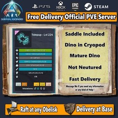 Ark Survival Ascended PC/PS5/XBOX PVE GEN 1 NEW TIDEPUP LEVEL 200+ [clone]