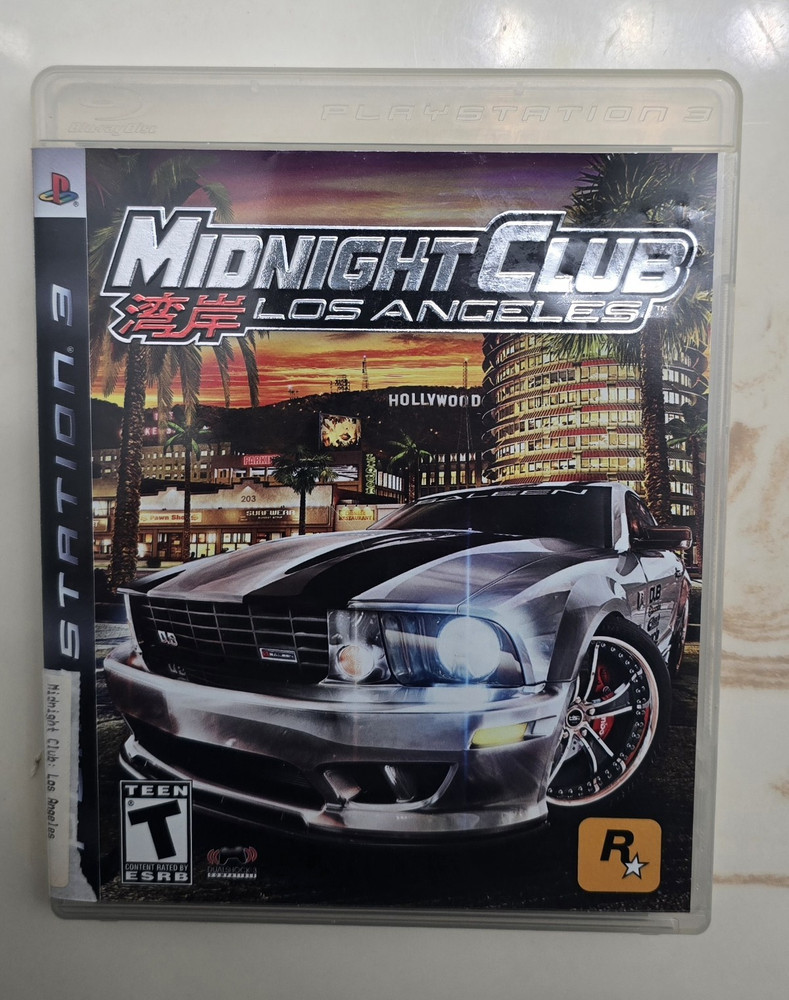 Sony Midnight Club: Los Angeles PS3 T Rockstar Racing Manual Included Case Disc
