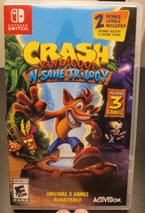 CRASH BANDICOOT N. SANE TRILOGY Nintendo Switch COMPLETE 2 3 Warped Wrath Cortex
