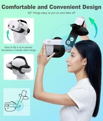 Head Strap for Meta Quest 3S/Quest 3/Quest 2, Adjustable Elite Strap for Enha…