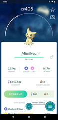 Non Shiny Mimikyu – 20k Sta.rd