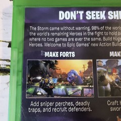 Fortnite (Xbox One, 2017) Video Game + Inserts, Green Case! EUC NO CODES