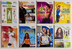 Nintendo Wii Lot of 8 Workout, Fit, Shape, Zumba, Pilates, Active, Fitness Games