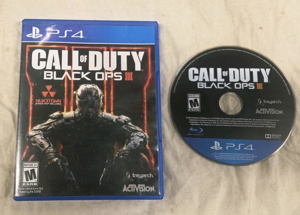 Call Of Duty: Black Ops III (3) Complete & Tested CIB (PlayStation 4 PS4 2016)