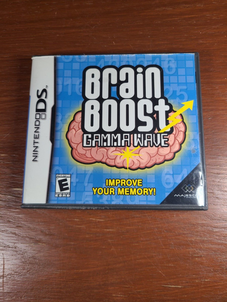 Brain Boost: Gamma Wave (Nintendo DS, 2006) Complete w/ Manual CIB