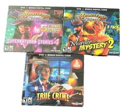 Amazing Hidden Object Games (Lot Of 3 -15 Games)True Crime,Murder & Supernatural