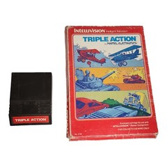 Triple Action 3760 Intellivision NO OVERLAYS In Box