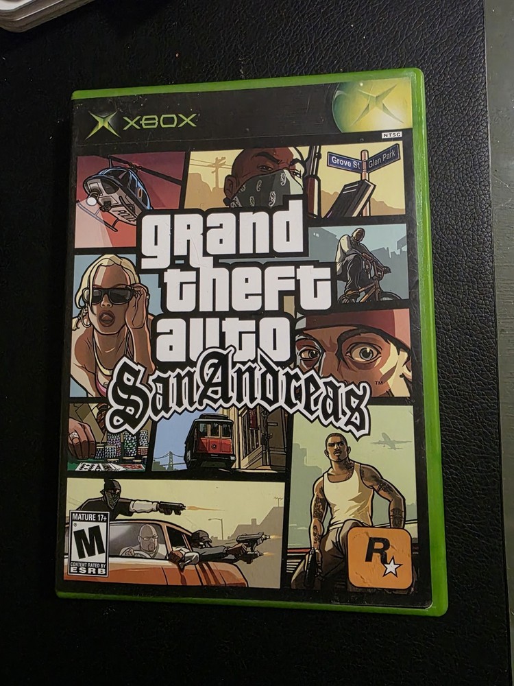 Rockstar Games Grand Theft Auto: San Andreas Xbox Dolby Digital with manual