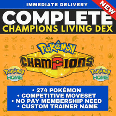 Pokémon CHAMPIONS Complete Bundle for HOME Shiny Living Dex Competitive Pokedex