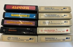 Vintage TI-99/4A Cartridge Lot 10 Adventure Alpiner Reading Math Games