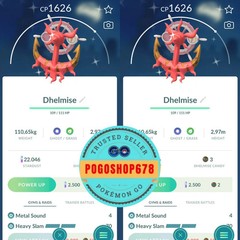 Pokémon PTC Go – Shiny Dhelmise ✨ Mini 80k Stardusts or TRADE
