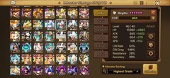 SUMMONERS WAR ENDGAME LD5X6 PONTOSX2 BIRGITTA, NARAHA, TIAN LANG, GROGEN