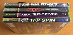 LOT of 4 NEW sealed XBOX Games TOP SPIN Music Mixer NHL RIVALS 2004 Stacked