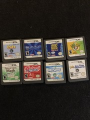 8pcs Nintendo DS Game Lot – Brain Age 2, MySims, Catz, Backyard Football & More