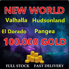 NEW WORLD Gold Coins 100K /100.000 Coin – US West East Server -Fast Virtual Item