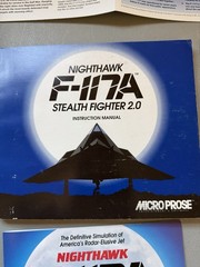 NIGHTHAWK F-117A Stealth Fighter 2.0 IBM386 5.25 HD Microprose COMPLETE!