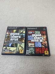 Grand Theft Auto: San Andreas & Grand Theft Auto III ( Sony PS2) GTA Lot Of 2