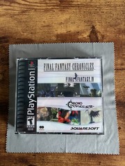 ⏲ Final Fantasy Chronicles (Sony PlayStation PS1, 2001) Black Label COMPLETE!