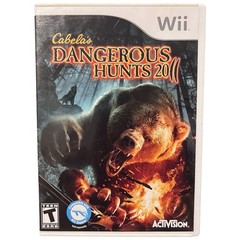 Cabela’s Dangerous Hunts 2010 Nintendo Wii Game w/ 2 Green Shotgun Props Tested