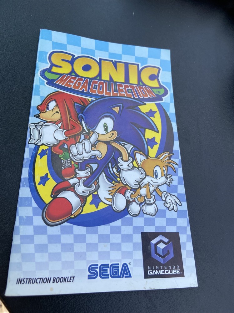 Sonic Mega Collection (Nintendo GameCube, 2002) AUTHENTIC MANUAL ONLY