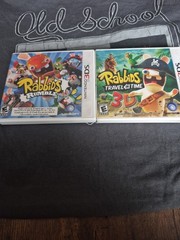 Rabbids Rumble & Travel in Time Nintendo 3DS NEW Both IN BOX READ ALL