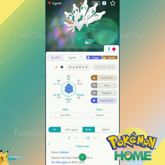 ✨ Shiny Zygarde 🟢Event 2018 Legends 🟡 Pokemon HOME Trade🟢