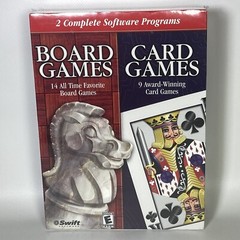 Vintage CD-ROM PC Board Games And Card Games For Windows Cosmi 2002 Swift