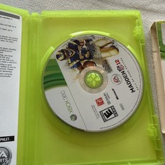 Madden NFL 12 Hall of Fame Edition With Slipcover XBOX 360 Complete Great Shape