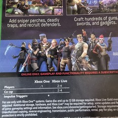 Fortnite (Xbox One, 2017) Video Game + Inserts, Green Case! EUC NO CODES