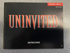 CIB Uninvited (Nintendo Entertainment System, 1991) Very Good Condition