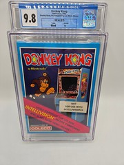 🌟 1982 Nintendo Donkey Kong Intellivision White Label CGC 9.8 1st App MARIO