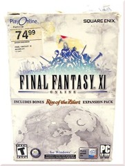 Final Fantasy XI PC CD-Rom Role Playing Game By Square Enix MMORPG 2003