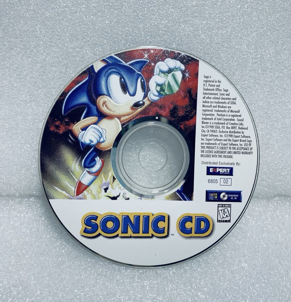 Sonic CD – Sega PC Collection Microsoft Windows 95 / 98 (SEE PICS)
